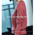 P18B10TR lady's 100% cashmere V-neck sweater